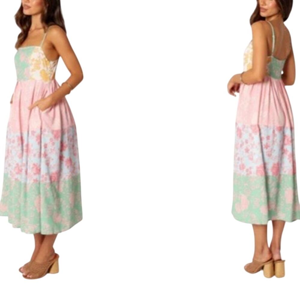 Petal & Pup SHELBY MIDI DRESS SZ L Floral Multicolor - Picture 2 of 12